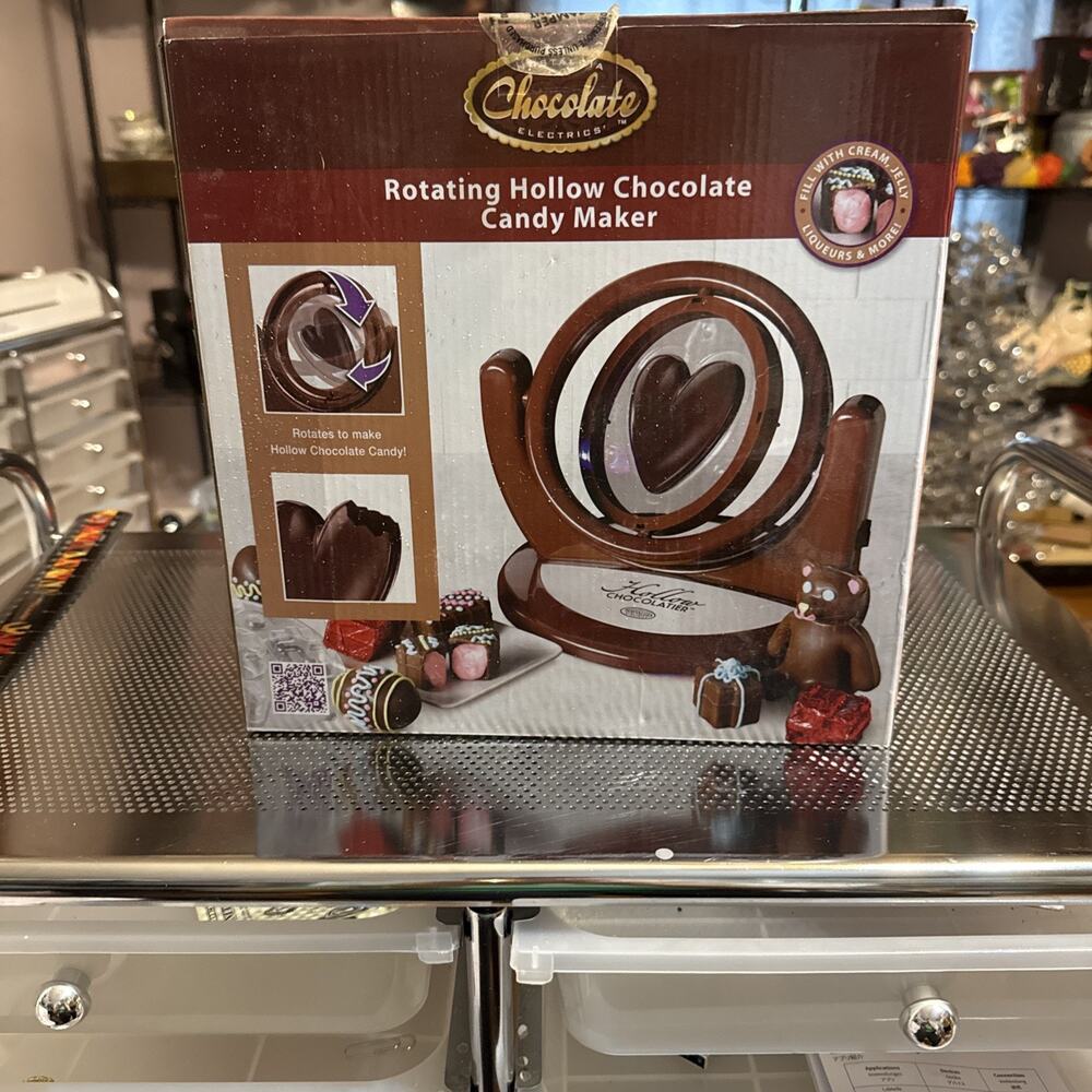 NIB Nostalgia Electrics Rotating Hollow Chocolate Candy Maker